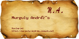 Murguly András névjegykártya
